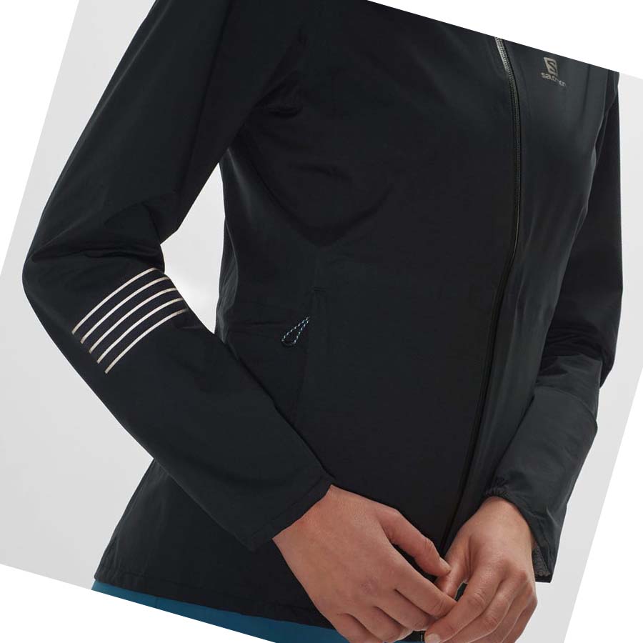 Chaquetas Salomon BONATTI WATERPROOF Mujer Negros Azules | MX 2478FDN